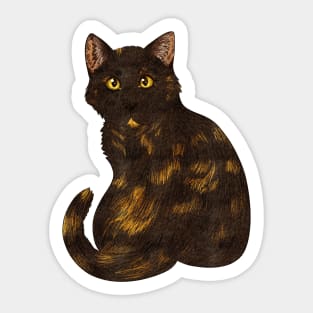 Tortie Cat Sticker